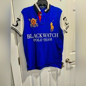 Ralph Lauren Blackwatch #3 embroidered M men's polo rugby